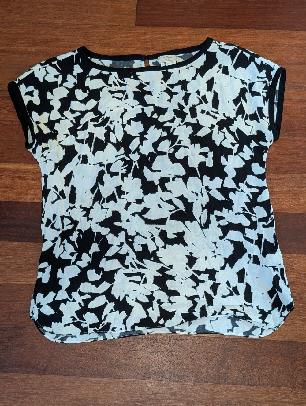 Kate spade Black and White Print Sleeveless Top